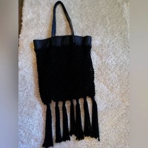 FREE PEOPLE large fringe tote bag (gently used)